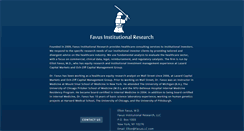 Desktop Screenshot of favusinstitutionalresearch.com